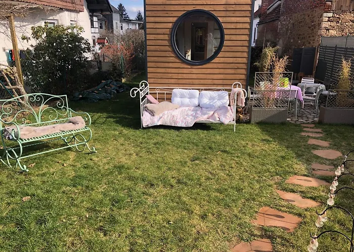 Tiny House Mit Saunafass Und Garten アパート *