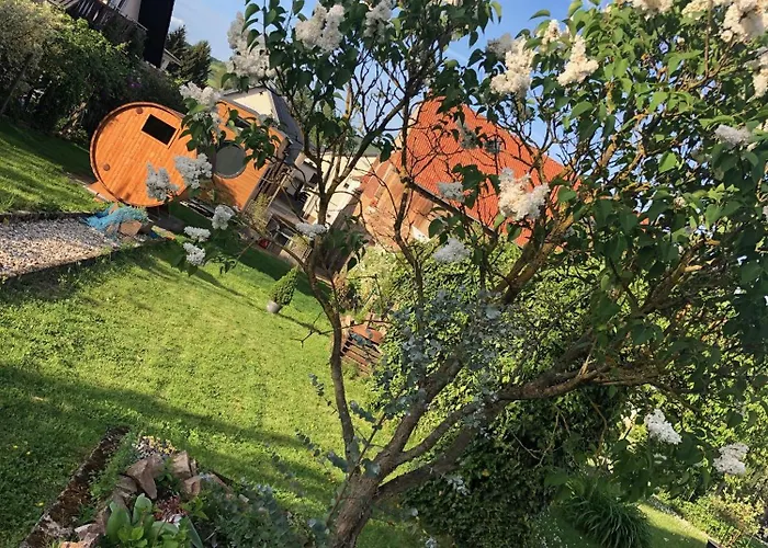 アパート Tiny House Mit Saunafass Und Garten *